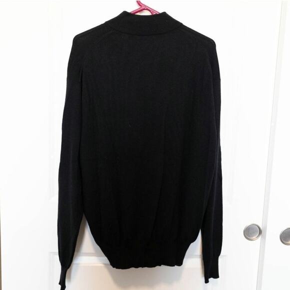 Peter Millar Wool/Silk Black Long Sleeve Sweater Size Large Ladies - Picture 3 of 6